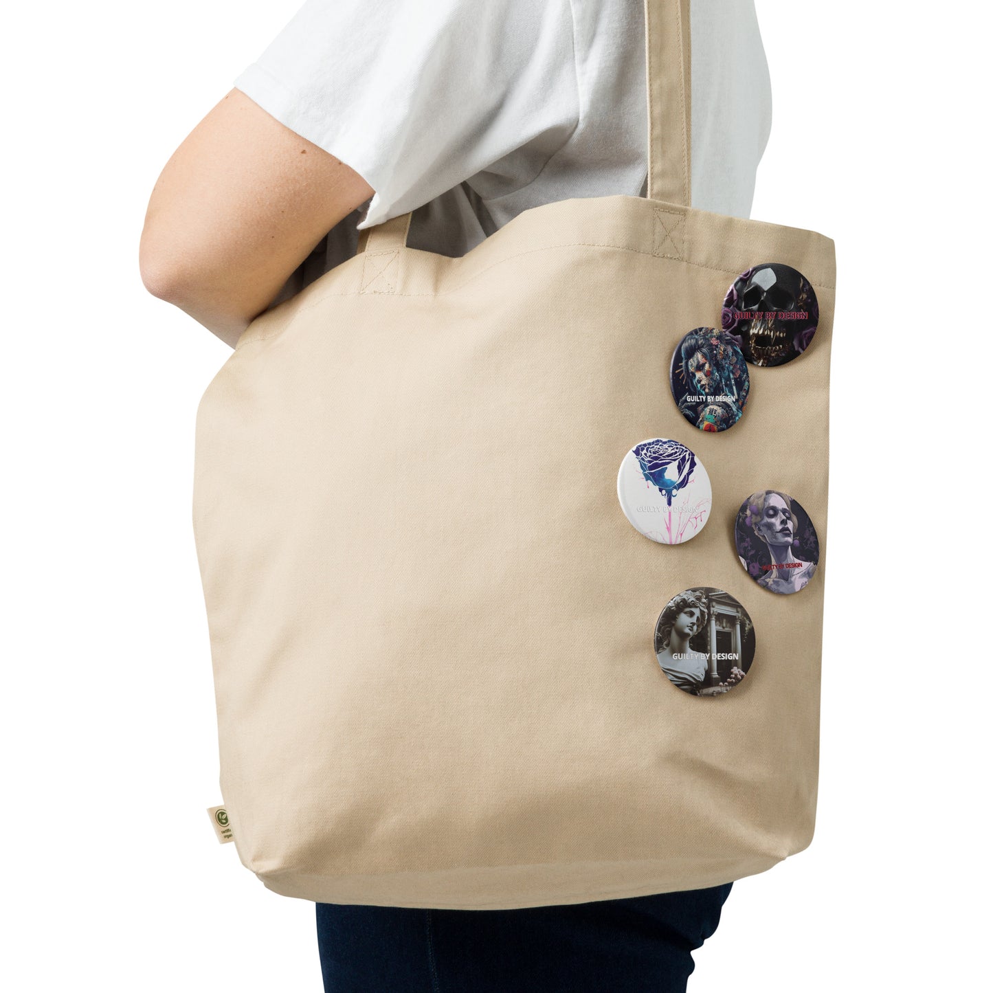Set of pin buttons